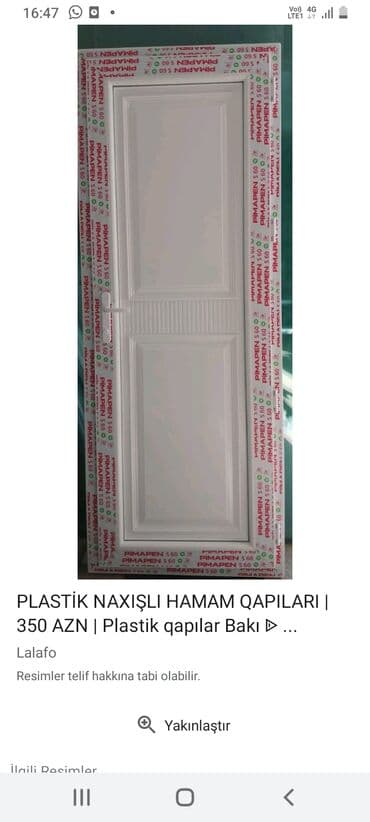 plastik qapılar: Yeni Plastik qapı Zamok və çərçivə ilə, Zəmanətli, Pulsuz quraşdırma, Ödənişli çatdırılma, Rayonlara çatdırılma, Pulsuz çatdırılma — 9