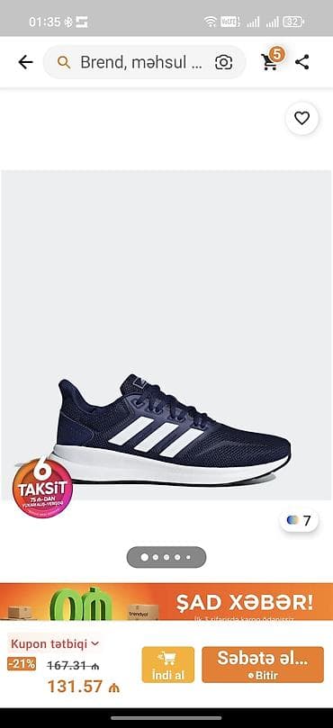 iş patinkası: Adidas Runfalcon kişi qaçış krosovkası - Model: Runfalcon (F36201) - — 6