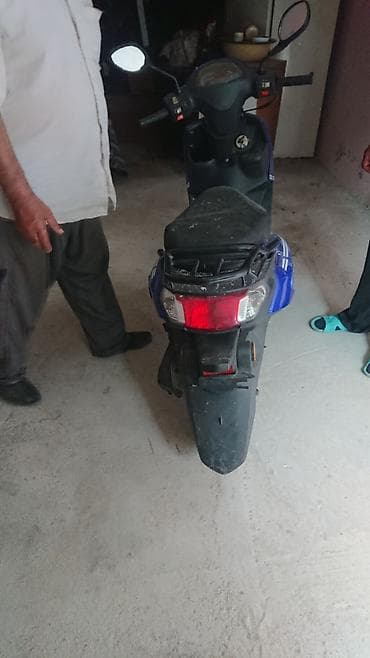 electro moto: Skuter / moped - Rəng: göy-qara - Kuzov: şəhər tipi skuter, arxa yük — 3