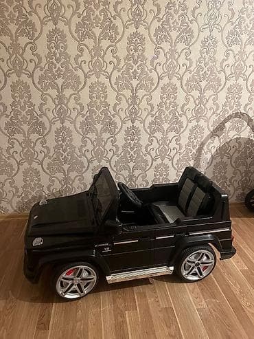 elekt: Uşaq üçün elektrikli maşın – Mercedes-Benz G55 AMG stili, qara rəng — 2