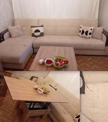 sabuncu heyvan bazari: Divan acilan ve bazali + masa Cemi 220 azn.Divanin orta hissesinde — 1
