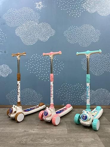 skuter az: 🛴✨ Yeni Xindi Model Uşaq Samokatı – İşıqlı, Musiqili və Gel Təkərli! — 2