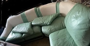 cay evi divan: Künc divan, Açılmayan, Dəri — 8