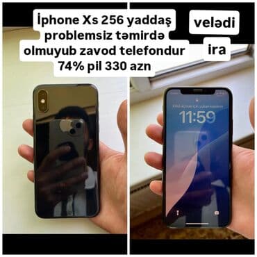 IPhone Xs, 256 GB, Black Titanium, Barmaq izi, Face ID lalafo.az -da IPhone Xs, 256 GB, Black Titanium, Barmaq izi, Face ID