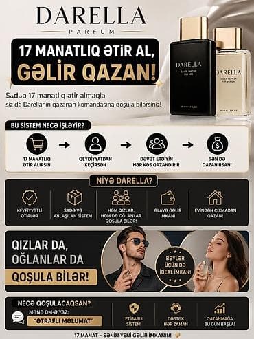 Darella Parfum – 17 manatlıq ətirlə qazanma imkanı! Məhsul və