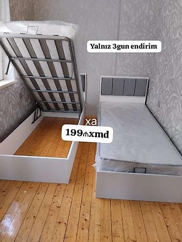 panel radyatur: Yataq dəsti – altı anbarlı, qaldırılan mexanizmli tək nəfərlik model — 1