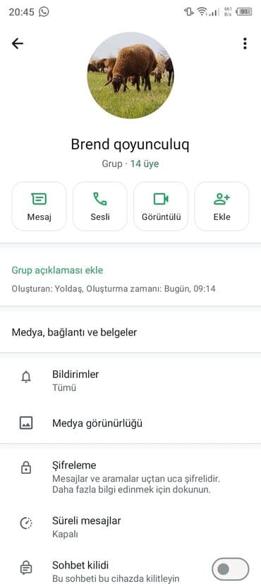 Heyvandarlıq üçün whatsap qrupu var qoşulmaq istəyən olsa yazsın qosaq lalafo.az -da Heyvandarlıq üçün whatsap qrupu var qoşulmaq istəyən olsa yazsın qosaq