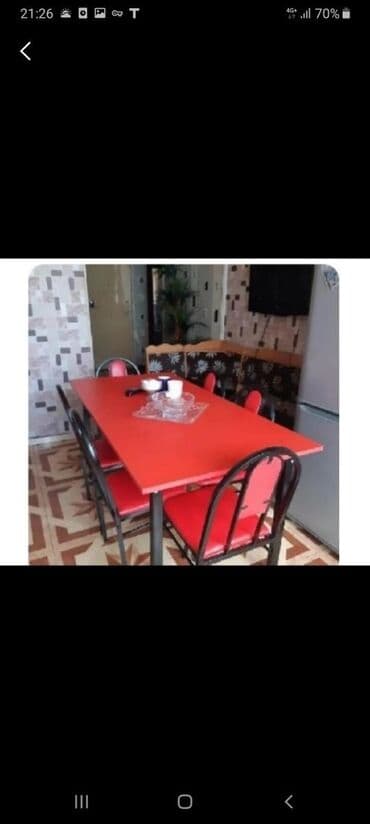 tək stollar: Stol stul tek ve Komplekt Wekilde 4 neferlik Parca ile 120 azn 4 — 9