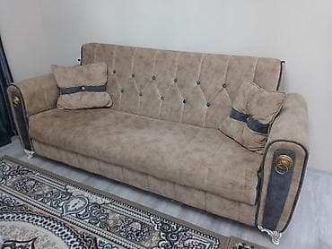 Ev üçün mebel: Divan, İşlənmiş, Açılan, Bazalı, Çatdırılma yoxdur — 2