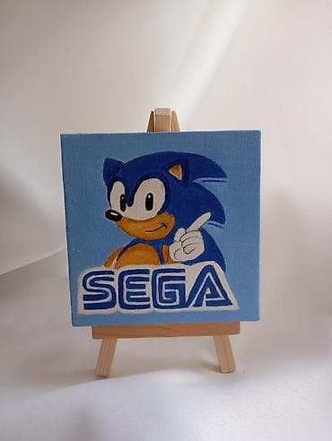 mini pec: Mini kətan tablo – SEGA/Sonic The Hedgehog mövzulu - Rəsm: SEGA — 2