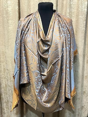 hicab geyimler: Paisley naxışlı geniş şal/şarf ipək, 70*180 ölçü - Rənglər: çəhrayı — 5
