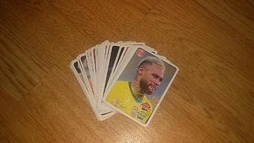 Futbol kolleksiya kartları dəsti - Panini üslubunda futbolçu şəkilli