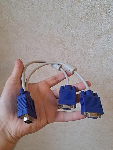 poe adapter: Təzə VGA splitter kabellər satılır. 1 VGA çıxışını 2 monitora və ya — 2
