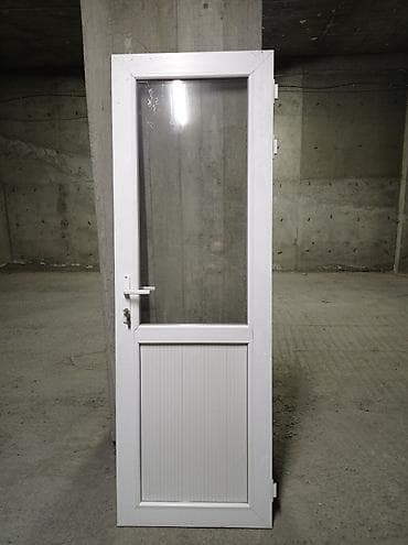 Balkon qapısı – 1 ədəd - Material: Ağ PVC profil - Üst hissə: Şüşəli — 2