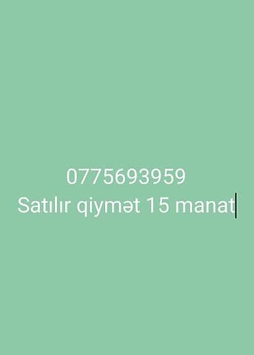 ev masin: Nar nömrə satılır — 1