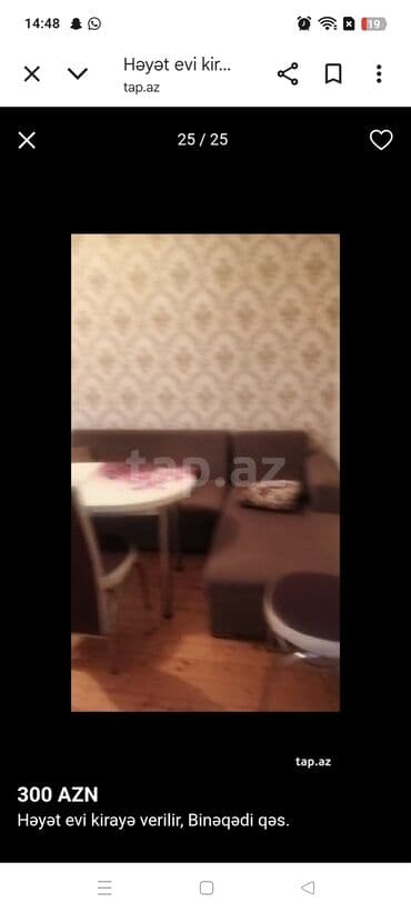 Həyət evi alıram: 60 kv. m, 2 otaqlı, Kombi, Qaz, İşıq — 16