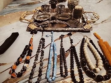 muncuqdan qolbaq: Kolleksiya: təsbeh və aksesuar dəsti - Müxtəlif material və — 1