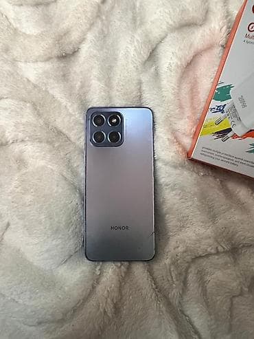 telfon honor: Honor X6, 128 GB, rəng - Gümüşü, Barmaq izi, Face ID — 6