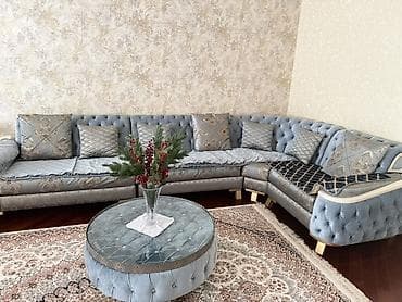 puflar: İşlənmiş, Künc divan, Qonaq otağı üçün, Açılmayan, Azərbaycan — 1