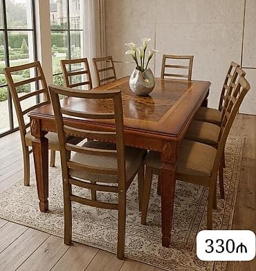 Qonaq otağı üçün, İşlənmiş, 8 stul
