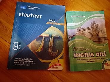Məhsul: 2 ədəd hazırlıq vəsaiti 1) Riyaziyyat – 2025 Test Toplusu — 1