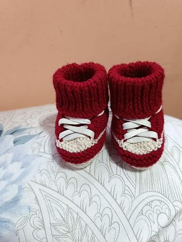 yeni model donlar: Əl işi uşaq çəkmələri – müxtəlif modellər - Material: yumşaq — 5