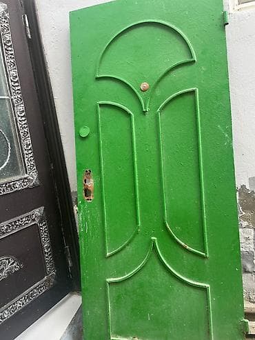 setka qapi: Yaşıl rəngli dəmir qapı çərçivəsiz - Material:dəmir qalı - Rəng — 1