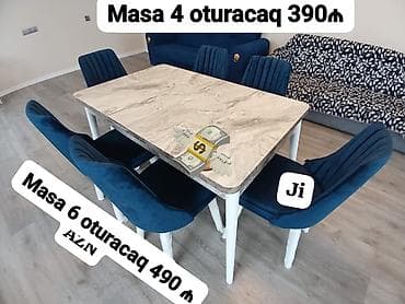 ortopedik matraslar bakida: Masa və oturacaq dəstləri — 1