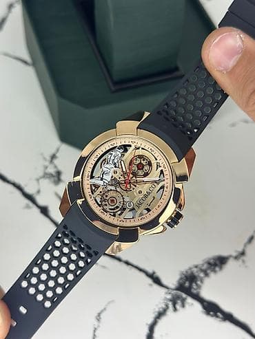 bil: Jacob & Co skeleton üslublu qol saatı - Korpus: qızılı tonlu — 4