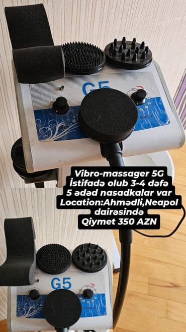 Masajor, Vibro masajor, Bədən üçün, İşlənmiş