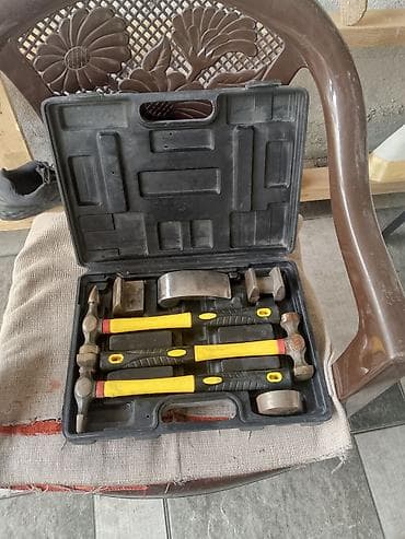 Avtomobil kuzov düzəltmə üçün çəkic və dabang dəsti - Sərt plastik