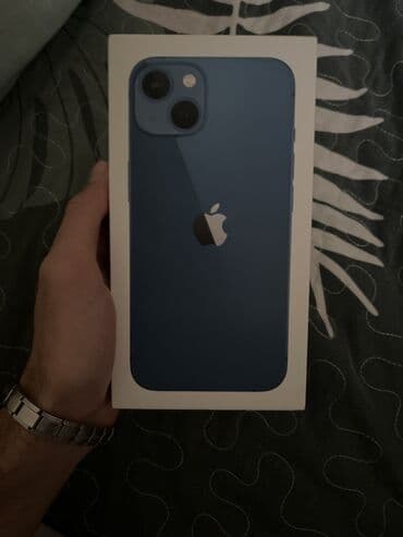 iphone 13 128 ikinci el: IPhone 13, 128 ГБ, Синий, Face ID — 1