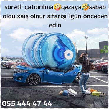 Su sifarişi çatdırılma xidməti - Ev və ofislər üçün 19L suyun