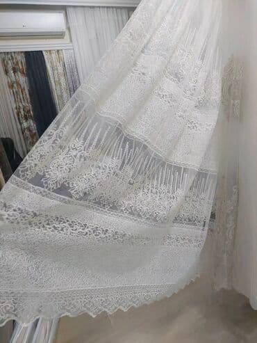 все виды жалюзи в бишкеке: Tül pərdə və krujeva kolleksiyası - Model çeşidi: yüngül, şəffaf — 7