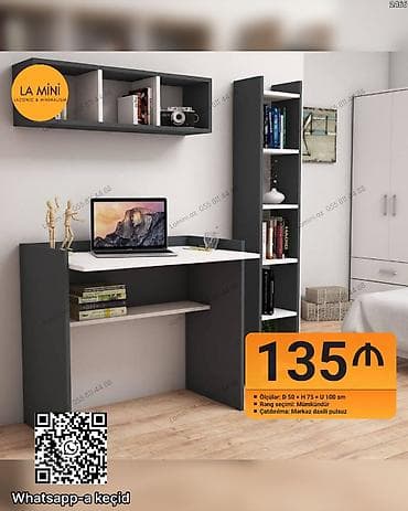 Masa və rəf dəsti – LA MiNi (Laconic & Minimalism) - Kompüter/iş at lalafo.az Masa və rəf dəsti – LA MiNi (Laconic & Minimalism) - Kompüter/iş