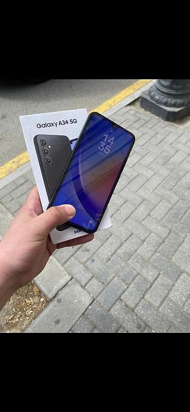 Samsung Galaxy A34 5G, rəng - Qara, İki sim kartlı lalafo.az -da Samsung Galaxy A34 5G, rəng - Qara, İki sim kartlı