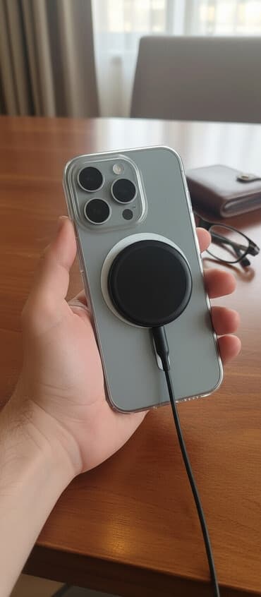 iphone 15 pro max: IPhone 15 Pro, 256 GB, Natural Titanium, Simsiz şarj — 1