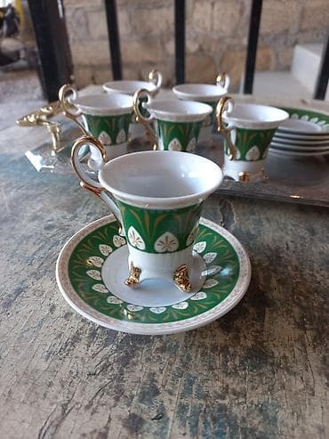 caydan: Yeni, rəng - Yaşıl, Qəhvədan, Farfor, 0,3 bucket volume l, Azərbaycan — 1