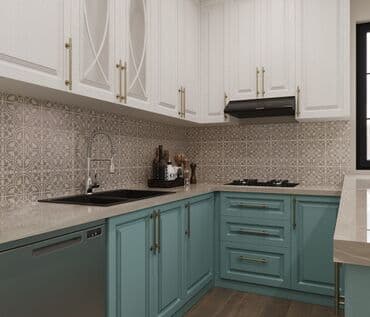 ucuz kuxna mebelleri islenmis: Sifarişlə mətbəx dəsti, Özü çəkən petlələr, DSP, Kredit yoxdur, Ödənişli çatdırılma — 9