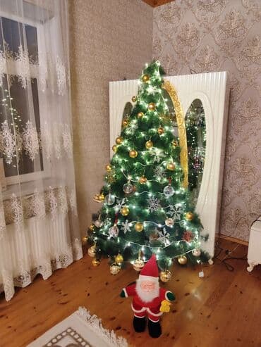 Yolka hundurluk 2 m usdundeki rengli isiqlarda verilir qiymet 150 azn