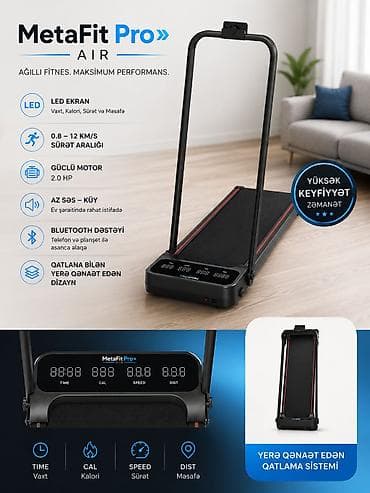 İdman və istirahət: Kateqoriya: İdman alətləri MetaFit Pro Air Qaçış Aparatı Brend — 2