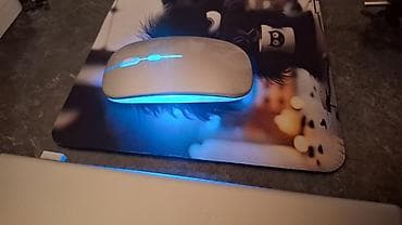 Ноутбуки: RGB işıqlı simsiz optik mouse 1 aydan çox zaryatka saxlayır. Səssiz — 9