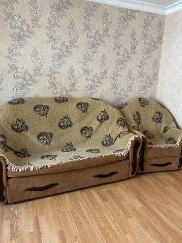 divan dəsti: Di̇van-kravat, Kreslo, Bazalı, Açılan — 2