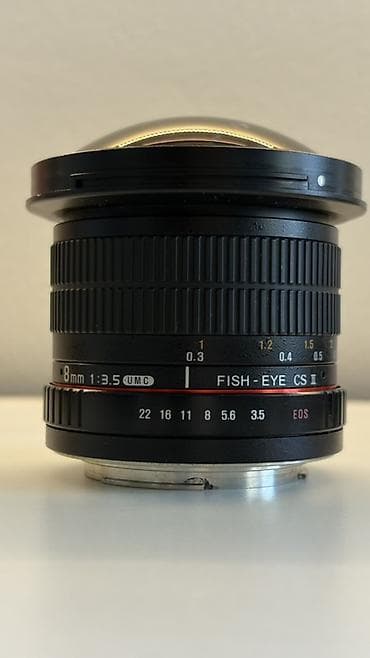 Samyang 8mm f/3.5 UMC Fish‑Eye CS II (EOS mount) Vəziyyəti: işlənmiş — 2