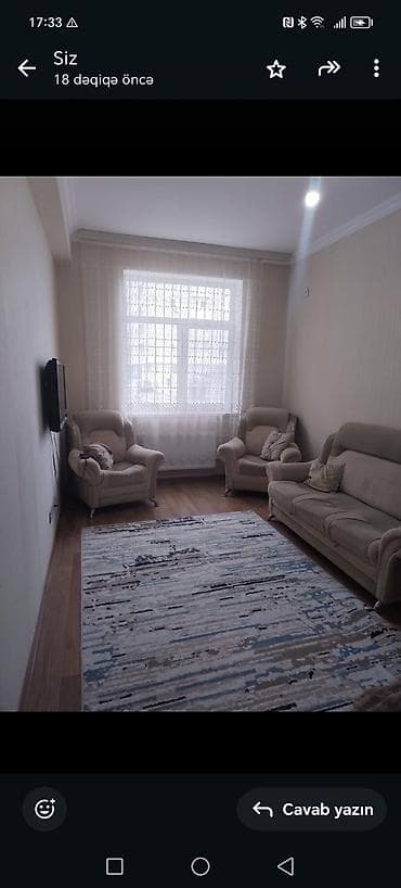 Mənzil alıram: Kirayə verilir – tam mebel və texnika ilə təchiz olunmuş 2 otaqlı — 6