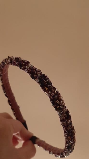 Bijuteriya dəstləri: Bəzəkli saç çənbəri (tac) - Rənglər: tünd bənövşəyi, qəhvəyi və — 1