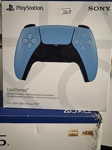 ps5 kontroller: Təcili satılır Playstation slim fortnite (diskli) əlavə mavi dualsense — 4
