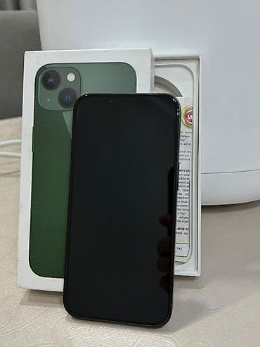 iphone ipad: IPhone 13, 128 GB, Yaşıl, Face ID, Sənədlərlə — 6