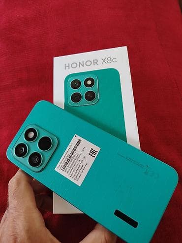 iphone 6s plus plata: Honor X8c, 256 GB, rəng - Yaşıl, Barmaq izi, İki sim kartlı, Face ID — 2