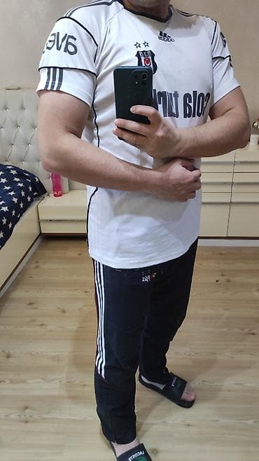 Futbolkalar: Futbolka, Adidas, XL, rəng - Ağ — 2